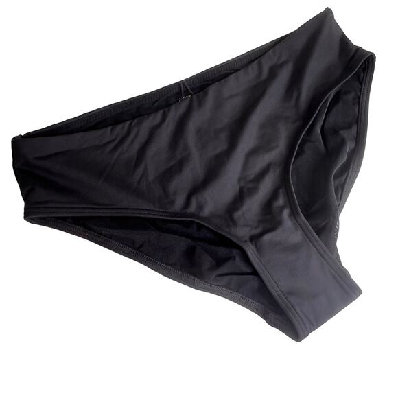 Sea Level Black Bikini Bottoms Sz 6 Essential Neutral Basic Mid Rise Swim Bottom - Picture 5 of 5